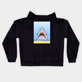 Shark In The Water Kids Hoodie